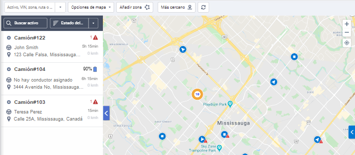 Buscar activo en MyGeotab